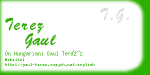 terez gaul business card